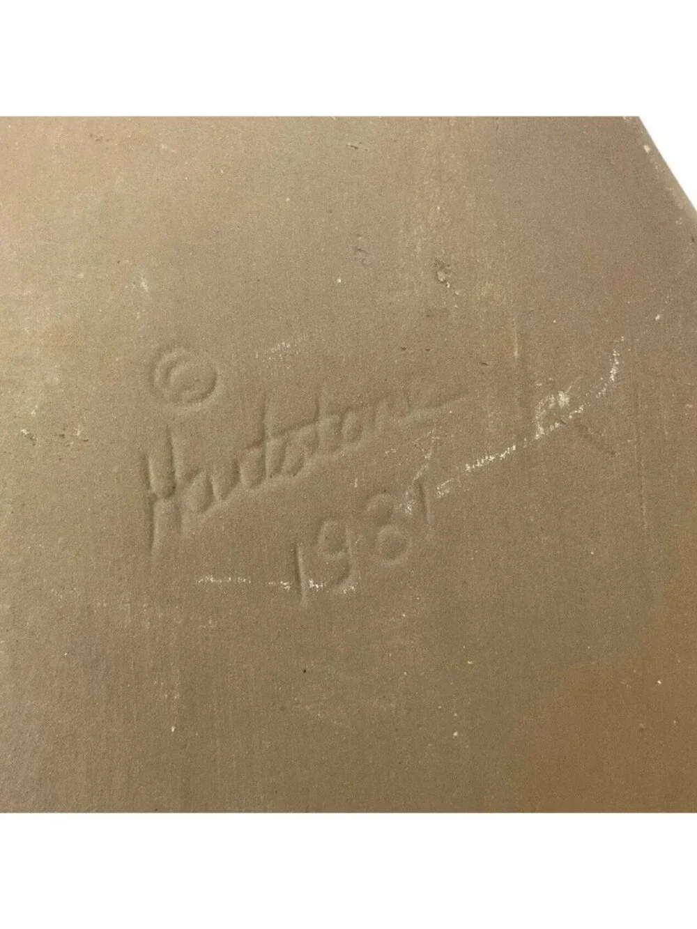 Vintage 1981 Hartstone Pottery Sitting Tabby Cat Cookie Mold